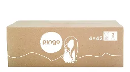 Nouveau - Pingo couches écologiques Taille 2 (3-6 kg) - boîte de 4 sachets x 42 unités