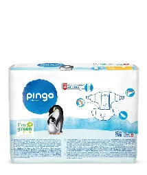 Nouveau - Pingo couches écologiques Taille 2 (3-6 kg) - boîte de 4 sachets x 42 unités