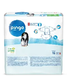 Nouveau - Pingo couches écologiques Taille 6 (13-18 kg) - boîte de 4 sachets x 32 unités