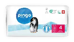 Nouveau - Pingo couches écologiques Taille 4 (8-14 kg) - boîte de 4 sachets x 40 unités