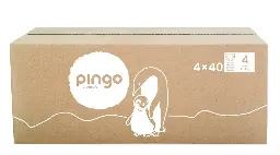 Nouveau - Pingo couches écologiques Taille 4 (8-14 kg) - boîte de 4 sachets x 40 unités