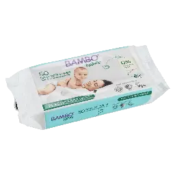 Bambo Nature Lingettes Humides - boîte de 14 sachets x 50 unités