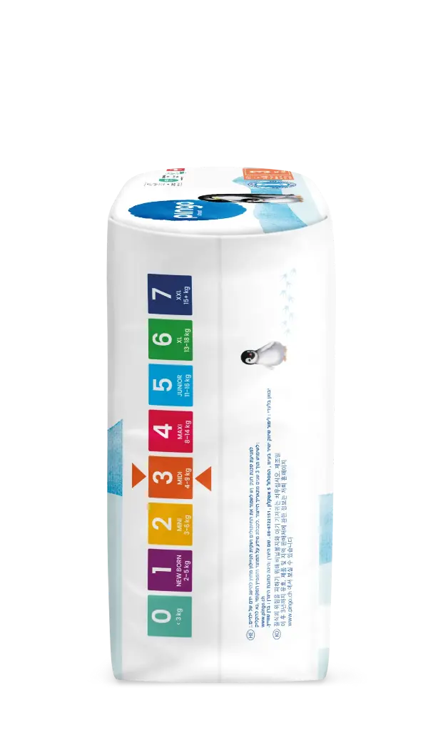 Nouveau - Pingo couches écologiques Taille 3 (4-9 kg) - boîte de 4 sachets x 44 unités