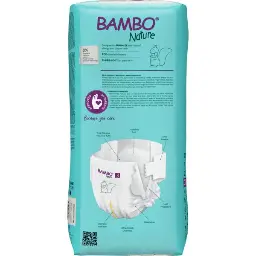 Bambo Nature Couches Taille 3 (4-8 kg) - Grand Format - boîte de 3 sachets x 52 unités