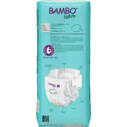 Bambo Nature Couches Taille 4 (7-14 kg) - Grand Format - boîte de 3 sachets x 48 unités