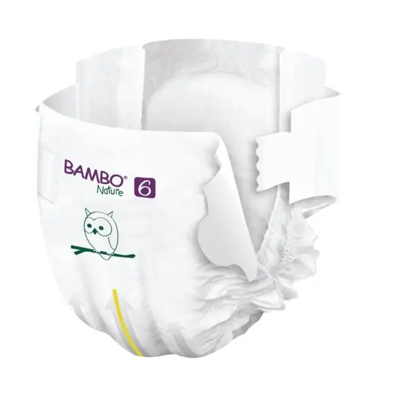 Bambo Nature Couches Taille 6 (16+ kg) - Grand Format - boîte de 3 sachets x 40 unités