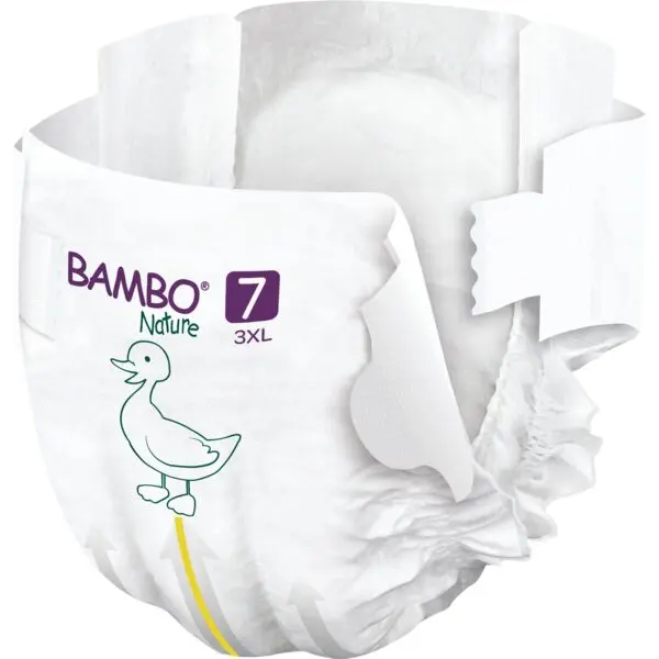 Bambo Nature Couches Taille 7 (18+ kg) - Grand Format - boîte de 3 sachets x 40 unités