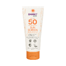 Bambo Nature crème solaire SPF50 - boîte de 6 tubes x 100ml