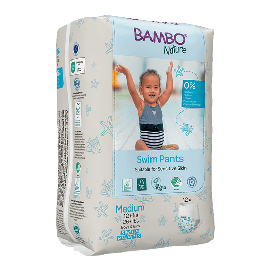 Bambo Nature couches de bain M (+12kg) - boîte de 10 sachets x 12 unités