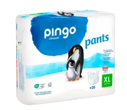 Pingo pants écologiques Taille 6 (16 kg+) - boîte de 6 sachets x 26 unités