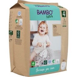 Bambo Nature Pants Taille 4 (7-12 kg) - boîte de 5 sachets x 20 unités