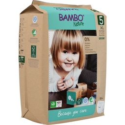 Bambo Nature Pants Taille 5 (12-18 kg) - boîte de 5 sachets x 19 unités