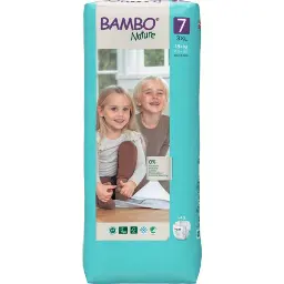 Bambo Nature Couches Taille 7 (18+ kg) - Grand Format - boîte de 3 sachets x 40 unités