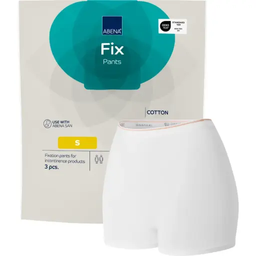 Abena Fix Culotte de maintien en coton S - boîte de 10 sachets de 10 unités