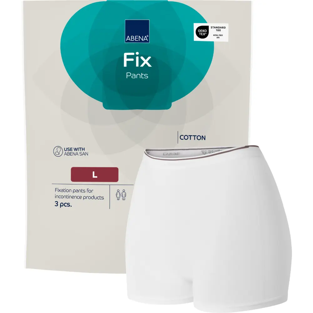 Abena Fix Culotte de maintien en coton L - boîte de 10 sachets de 10 unités