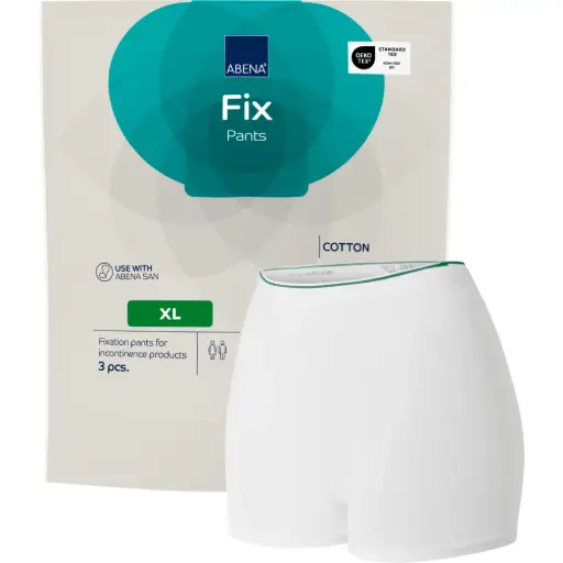 Abena Fix Culotte de maintien en coton XL - boîte de 10 sachets de 10 unités