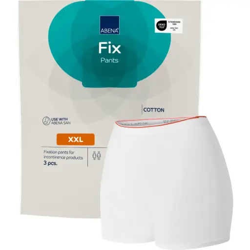 Abena Fix Culotte de maintien en coton XXL - boîte de 10 sachets de 10 unités
