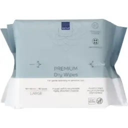 Abena Lingettes Multiusages Sèches Premium 30x30 cm – boîte de 12 sachets x 50 unités