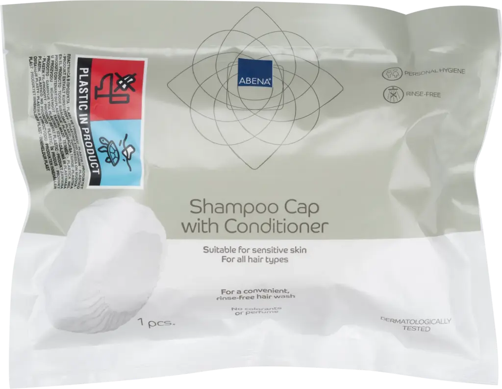 Abena Bonnet Shampooing et Après-Shampooing sans Rinçage – boîte de 30 x 1 unité