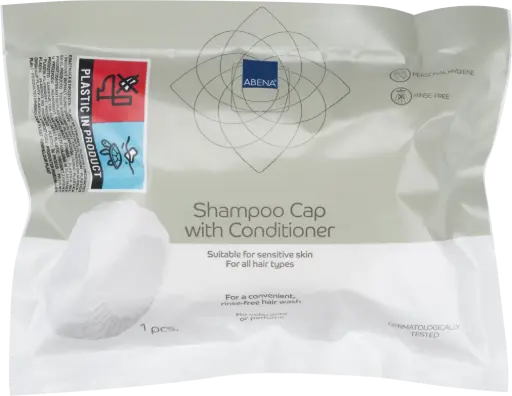 Abena Bonnet Shampooing et Après-Shampooing sans Rinçage – boîte de 30 x 1 unité