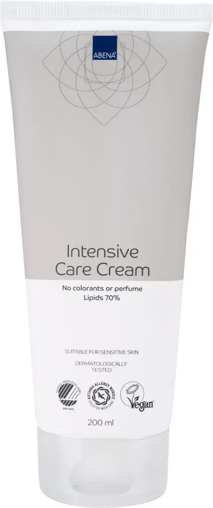 Abena Crème de Soin Intensif 70 % Lipides – boîte de 12 tubes x 200 ml