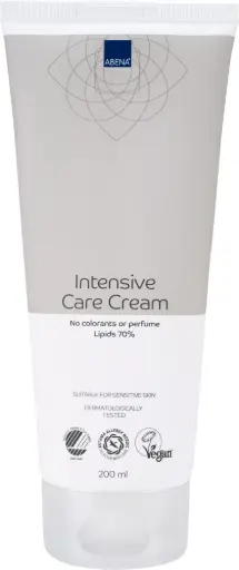 Abena Crème de Soin Intensif 70 % Lipides – boîte de 12 tubes x 200 ml