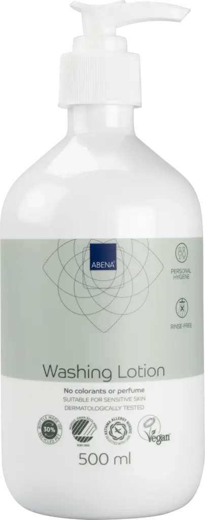 Abena Lotion Nettoyante sans Rinçage – boîte de 6 flacons x 500 ml