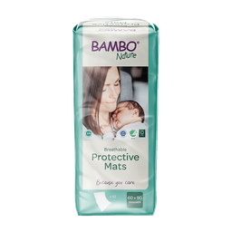Bambo Nature protège-matelas 60x90cm - boîte de 8 sachets x 10 unités
