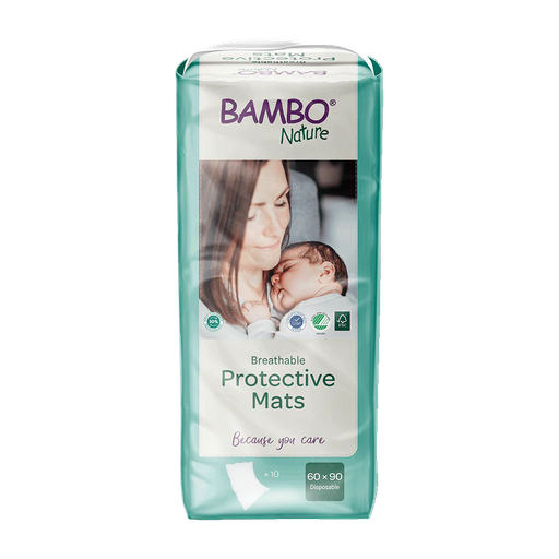 Bambo Nature protège-matelas 60x90cm - boîte de 8 sachets x 10 unités