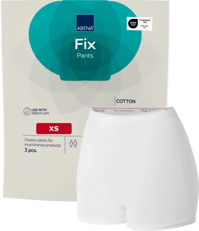 Abena Fix Culotte de maintien en coton XS - boîte de 10 sachets de 10 unités