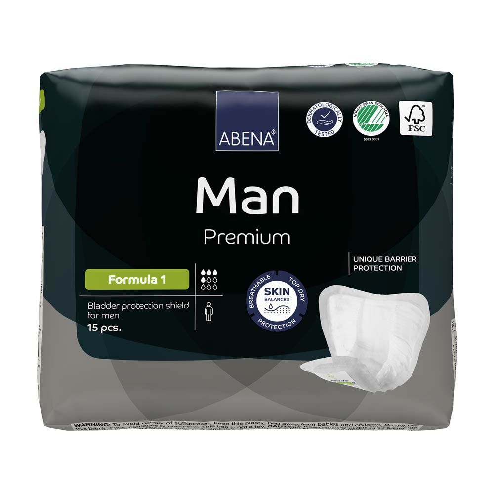 Abena Man Formula 1 - boîte de 12 sachets x 15 unités