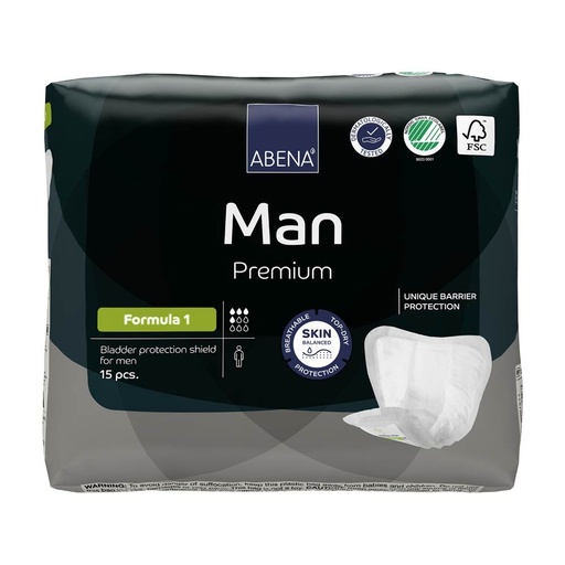 Abena Man Formula 1 - boîte de 12 sachets x 15 unités