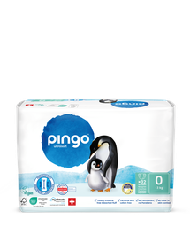 Nouveau - Pingo couches écologiques Taille 0 (<3 kg) sachet de 32 unités